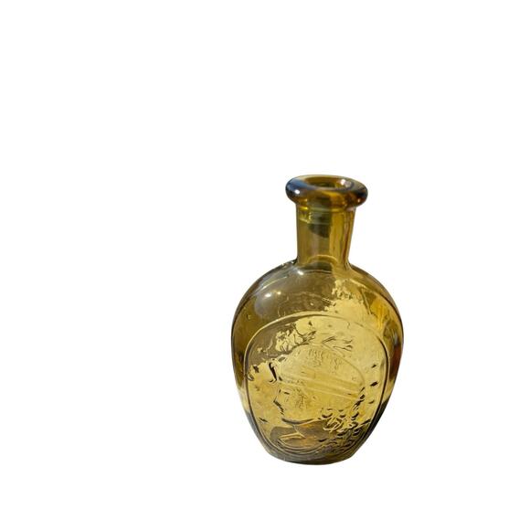 Vintage,American Eagle Decanter ,Lady Liberty 8 3/4''Golden Yellow, Bicentennial - Picture 4 of 11